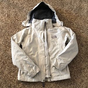 XSmall North Face 2-in-1 Cream TriClimate Jacket
